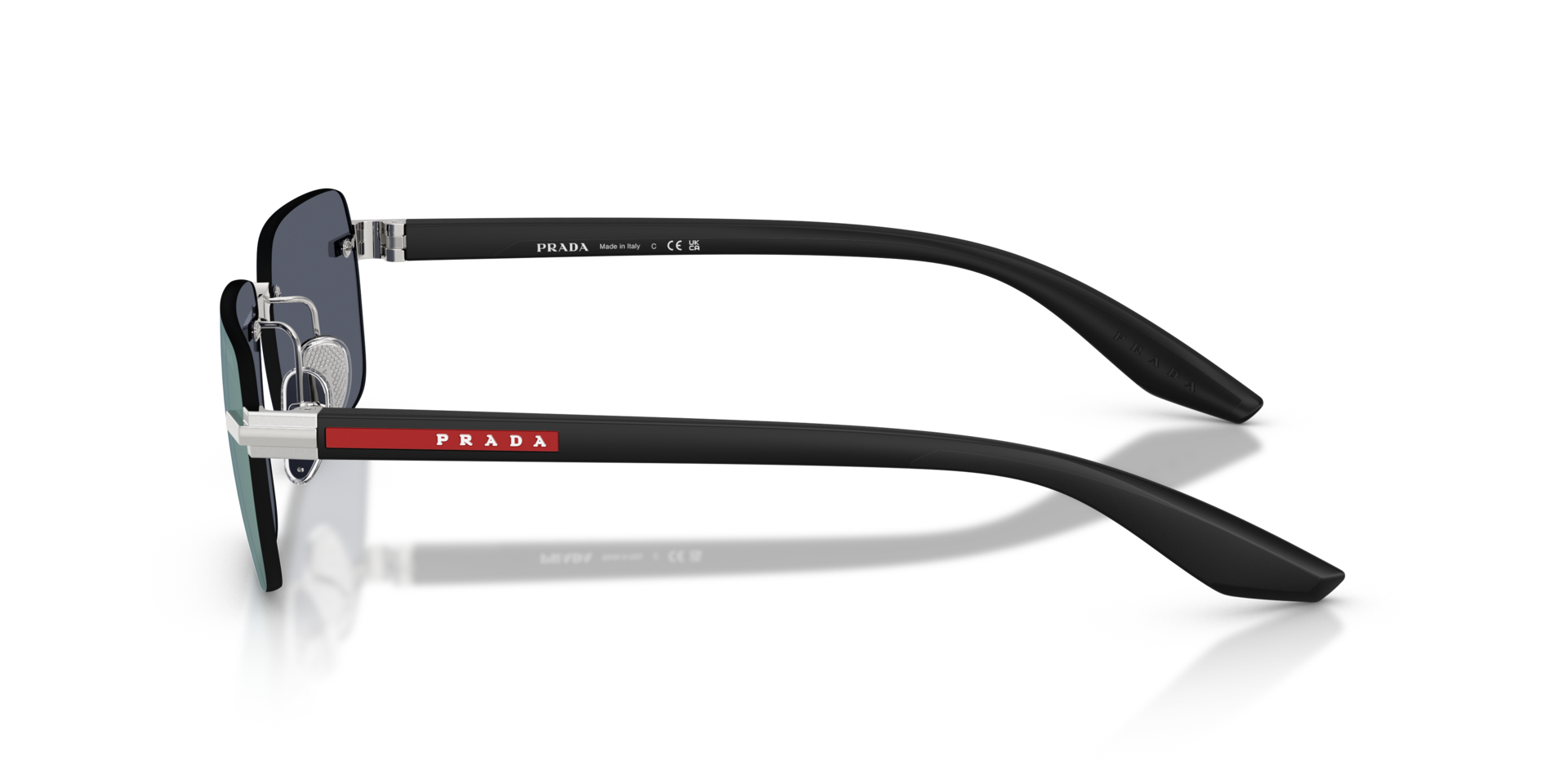 PS C52S Zilver MetaalSunglass Frames van B24, Zijaanzicht