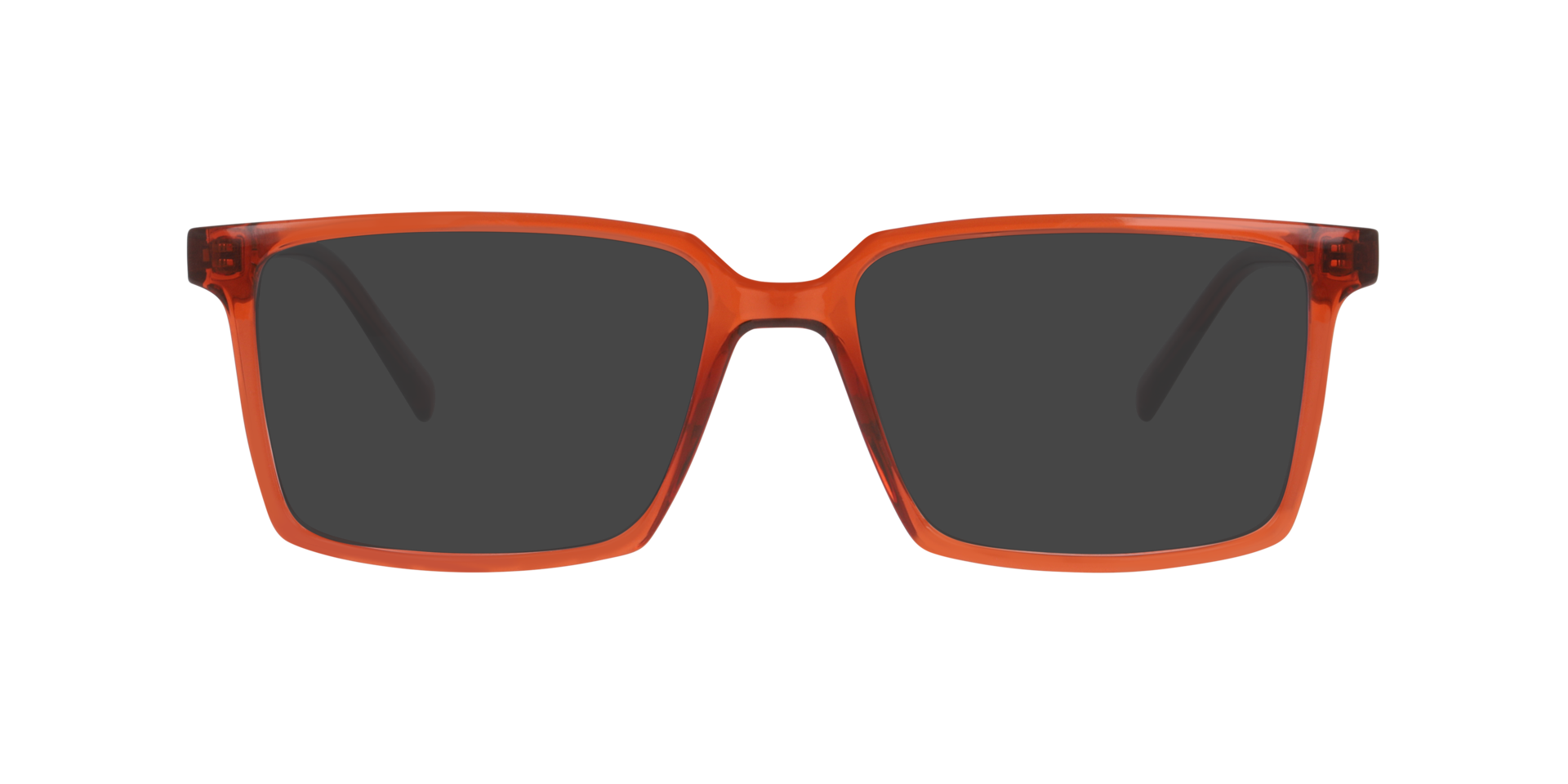 Kiel Crystal Orange KunststofEyeglass Frames van B24, met getinte lenzen