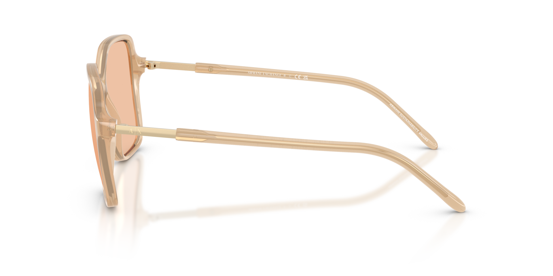 AX4163S Shiny Opal Tundra KunststofSunglass Frames van B24, Zijaanzicht