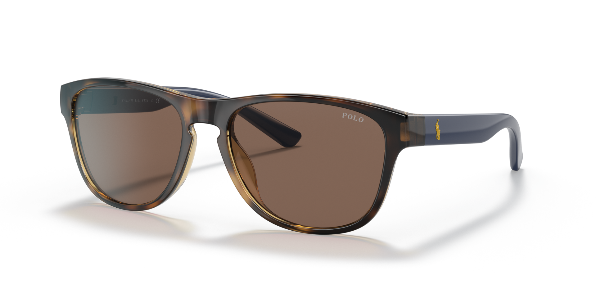 PH4180U Glanzend Havana KunststofSunglass Frames van B24, Hoekweergave