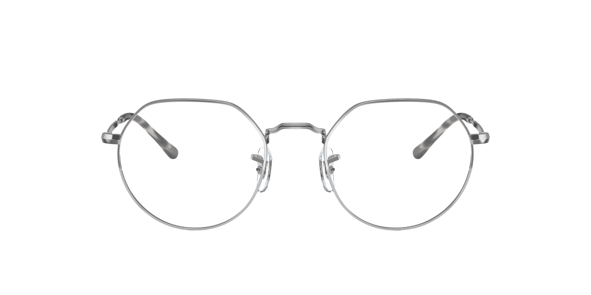 RB6465 Silber MetallEyeglass Frames von B24, Vorderansicht