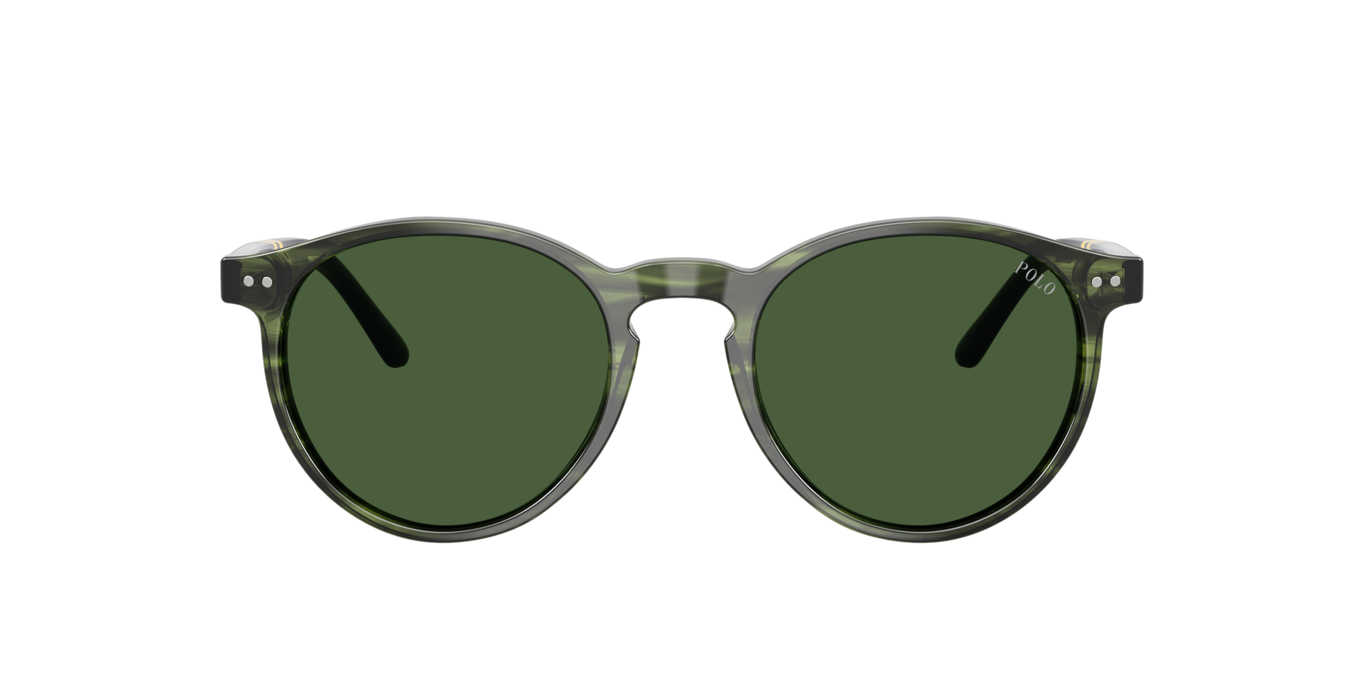 PH4236 Striped Green Havana AcetaatSunglass Frames van B24, met getinte lenzen