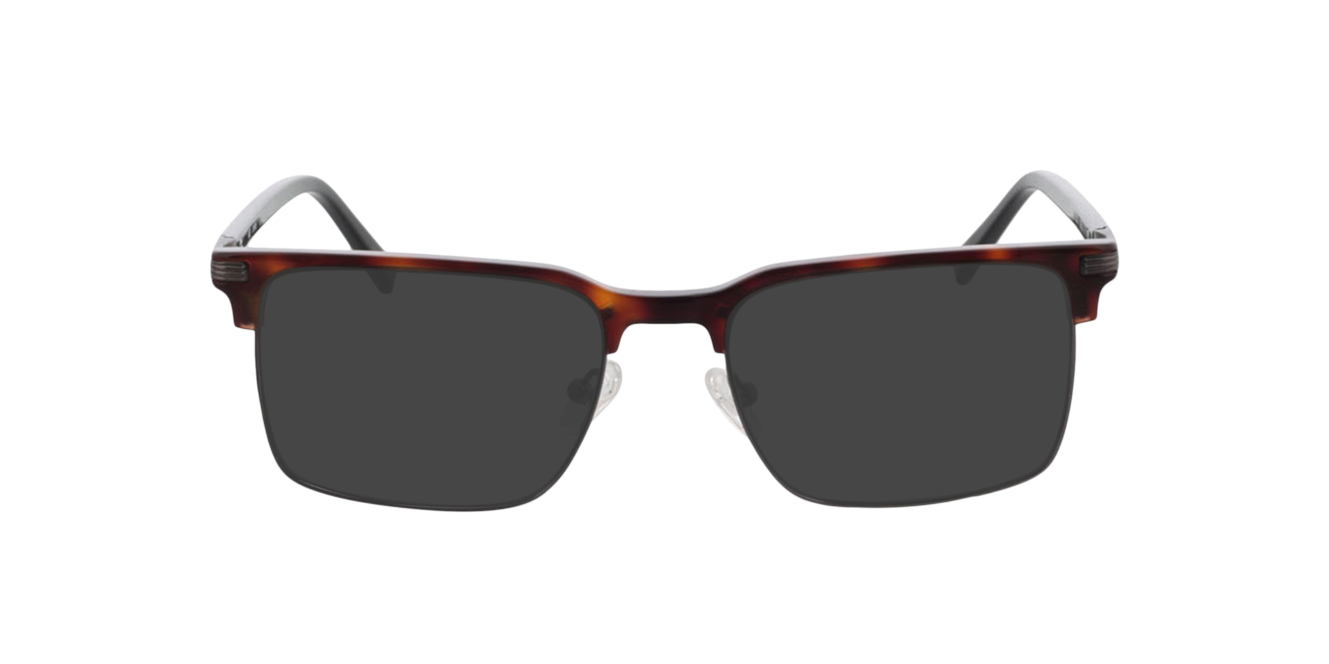 Irvine Havana MetaalEyeglass Frames van B24, met getinte lenzen