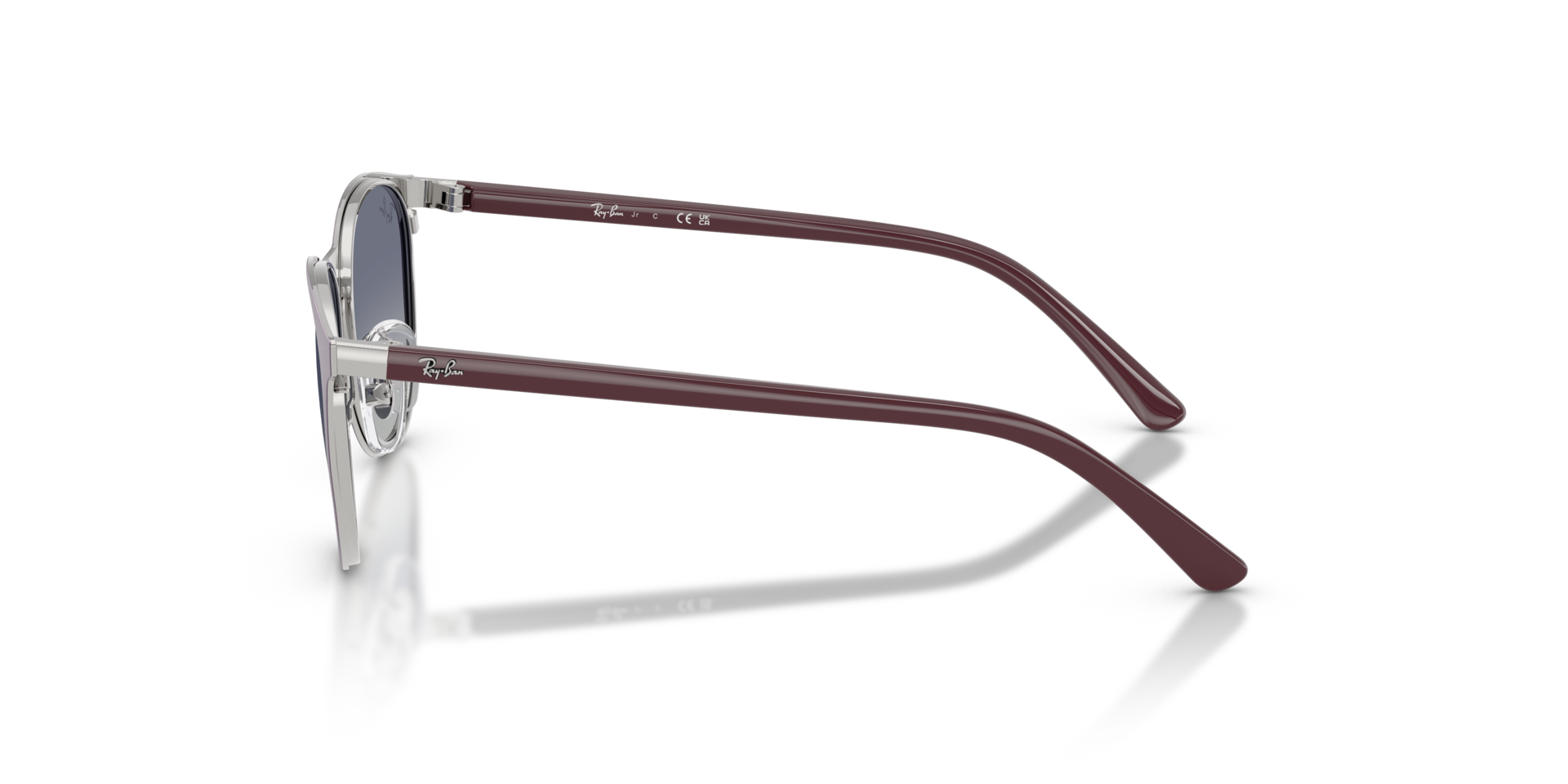 RB9552S Matte Violet On Silver MetallSunglass Frames von B24, Seitenansicht