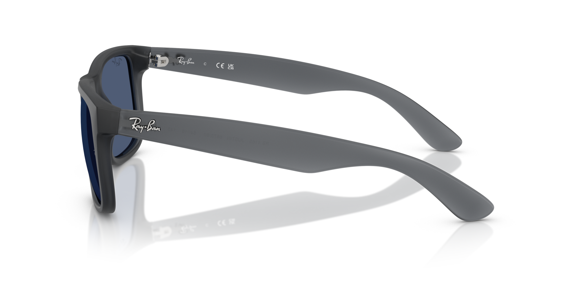 RB4165 Opaal grijs KunststofSunglass Frames van B24, Zijaanzicht