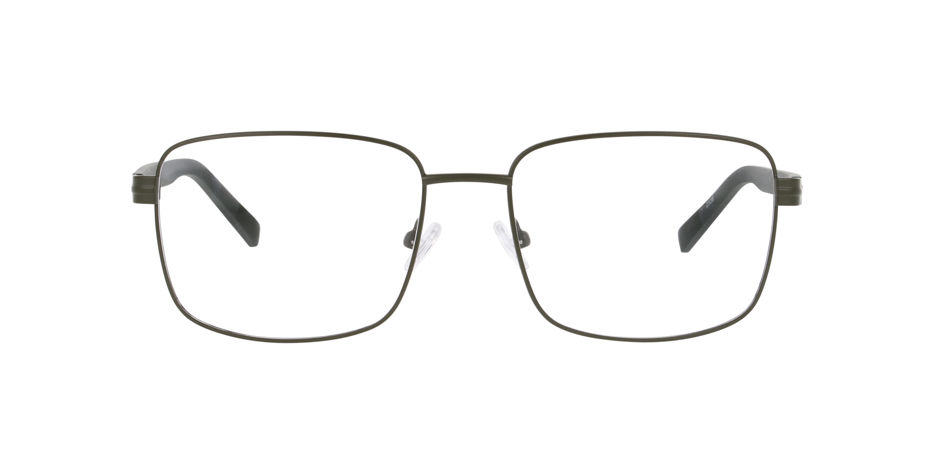 Nottingham Dark Khaki MetallEyeglass Frames von B24, Vorderansicht