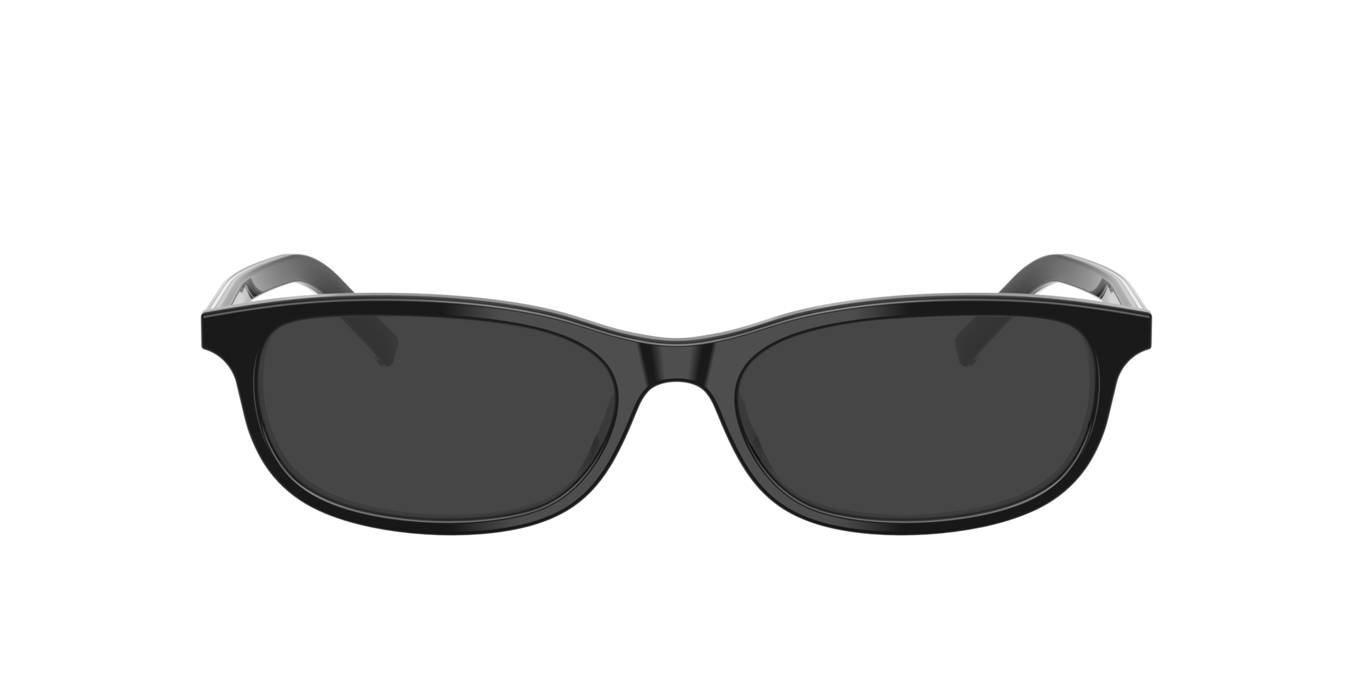 PR D15VU Black & basalt Horn AcetaatEyeglass Frames van B24, met getinte lenzen