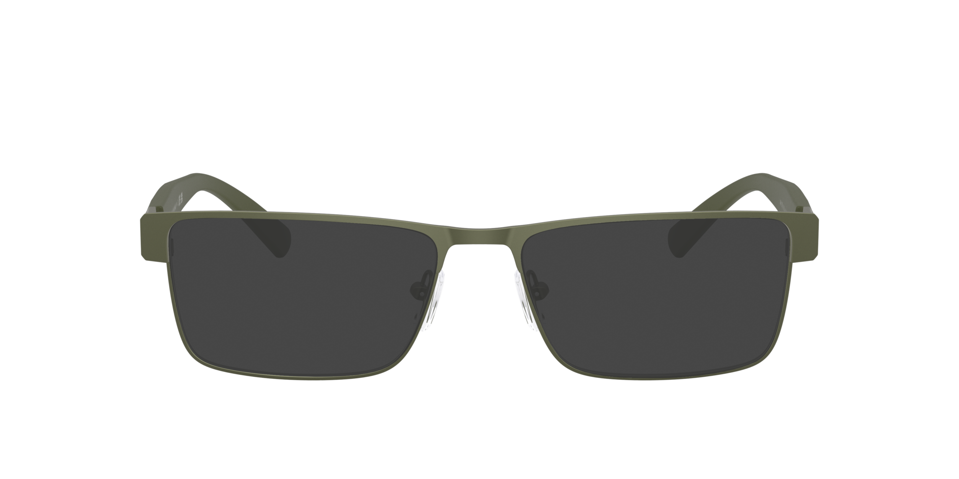 AX1078 Matte Green MetallEyeglass Frames von B24, mit getönten Gläsern