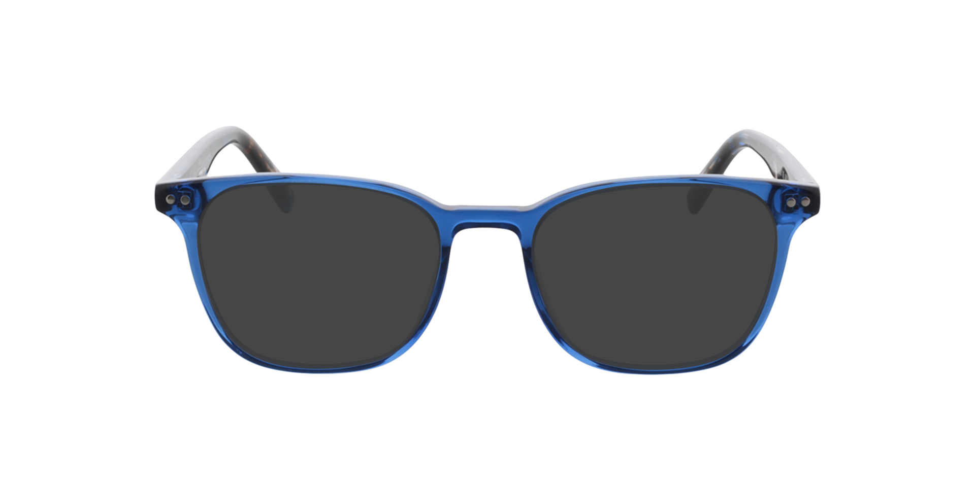 Johnny Crystal Blue  &  Blue Havana AcetatEyeglass Frames von B24, mit getönten Gläsern