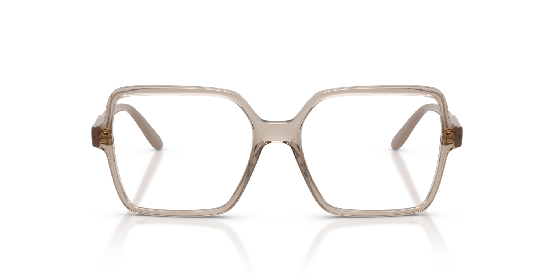VO5702 Karamell transparent KunststoffEyeglass Frames von B24, Vorderansicht