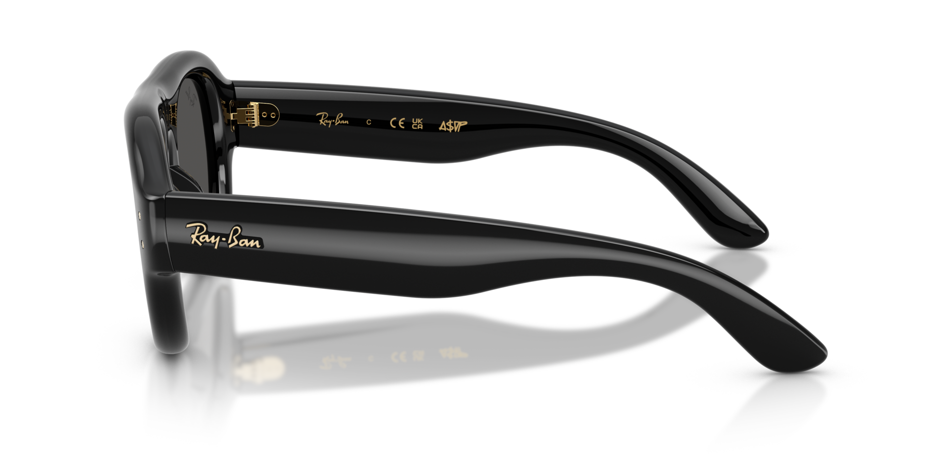 RB4925 Schwarz KunststoffSunglass Frames von B24, Seitenansicht