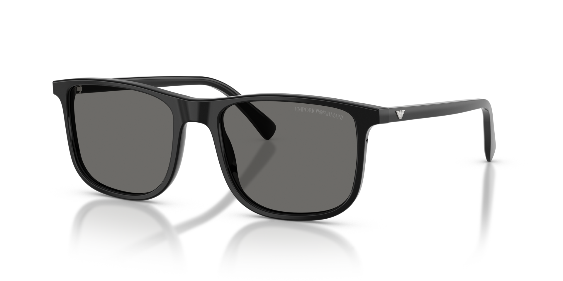 EA4280 Schwarz glänzend AcetatSunglass Frames von B24, Dreiviertelansicht
