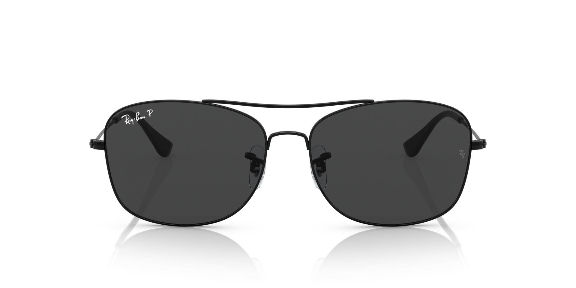 RB3799 Zwart MetaalSunglass Frames van B24, Vooraanzicht