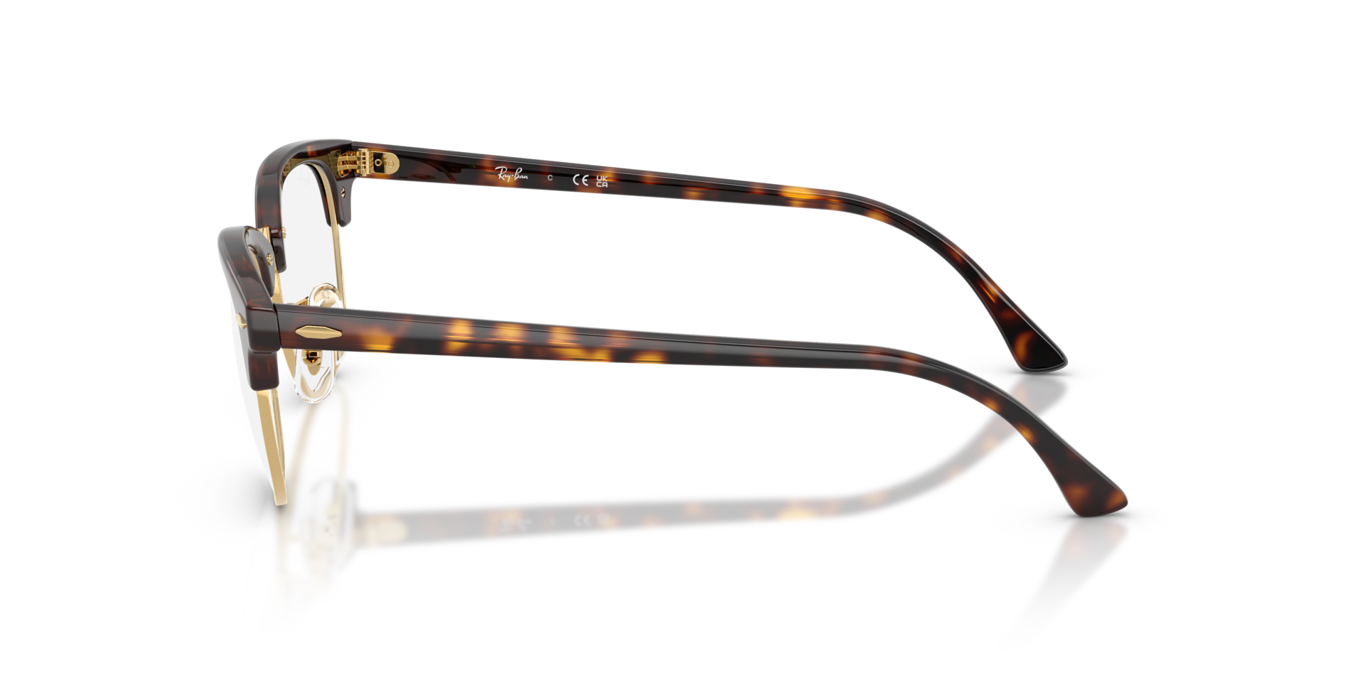 RB5154 Havana & Gold AcetaatEyeglass Frames van B24, Zijaanzicht