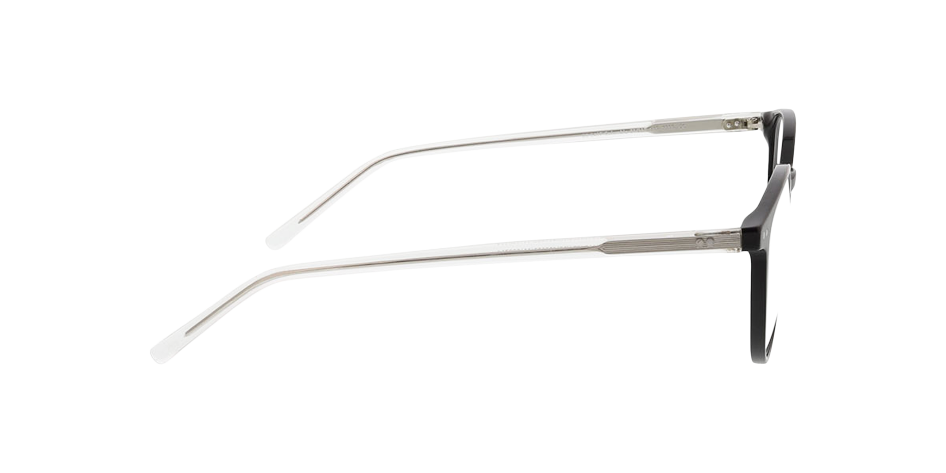 Columbia Schwarz & Kristall AcetatEyeglass Frames von B24, Seitenansicht
