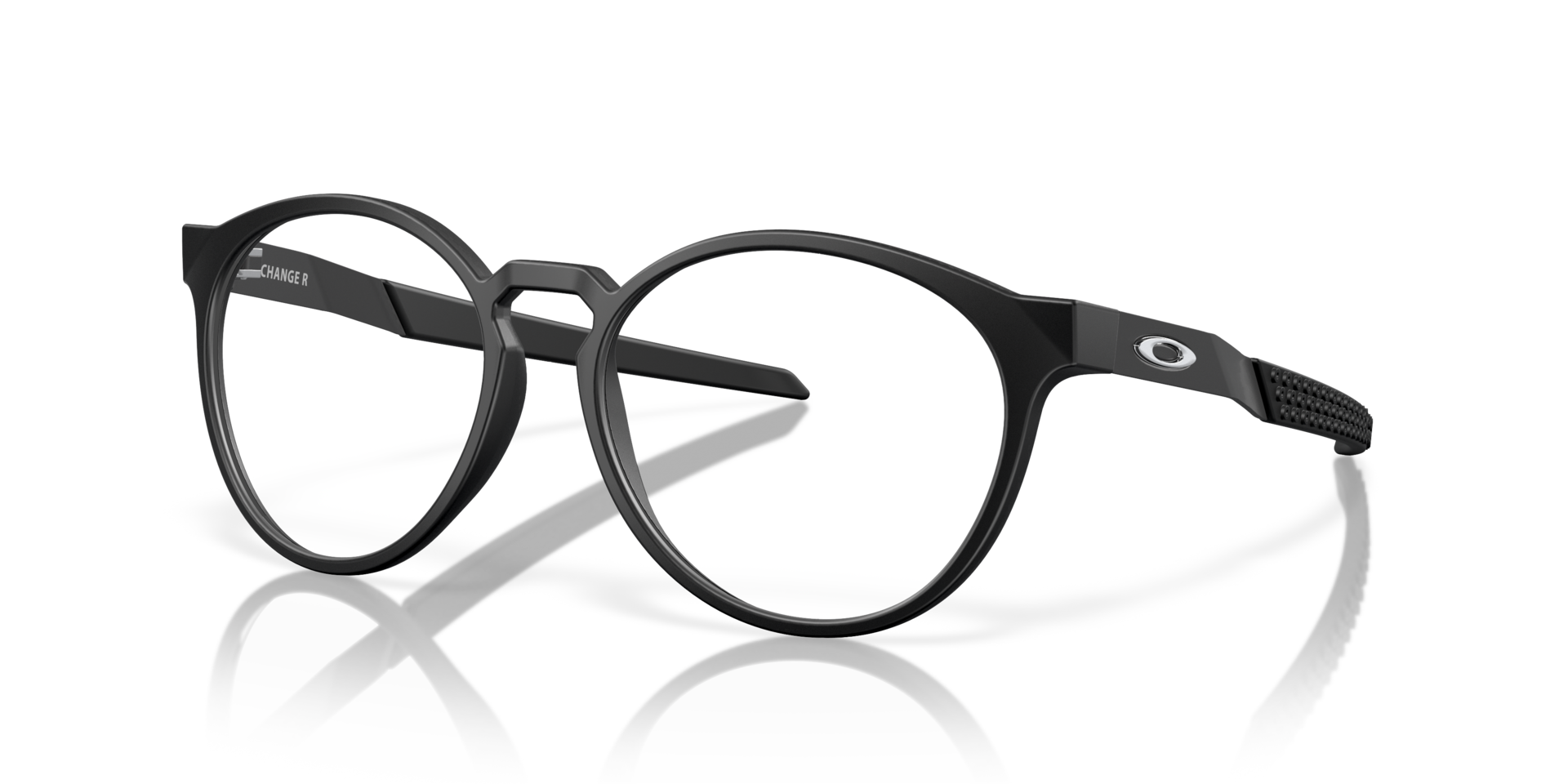 Exchange R Satijnglans zwart KunststofEyeglass Frames van B24, Hoekweergave