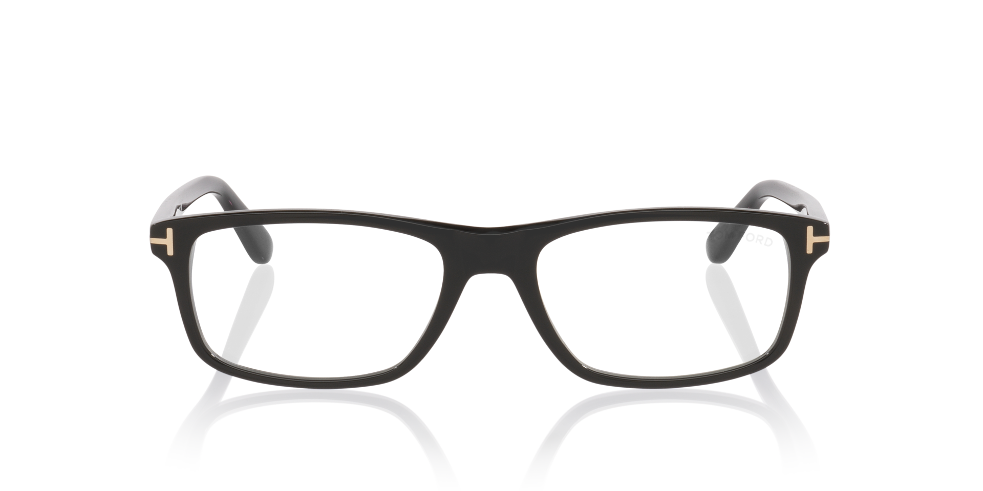 FT6119-B Zwart AcetaatEyeglass Frames van B24, Vooraanzicht