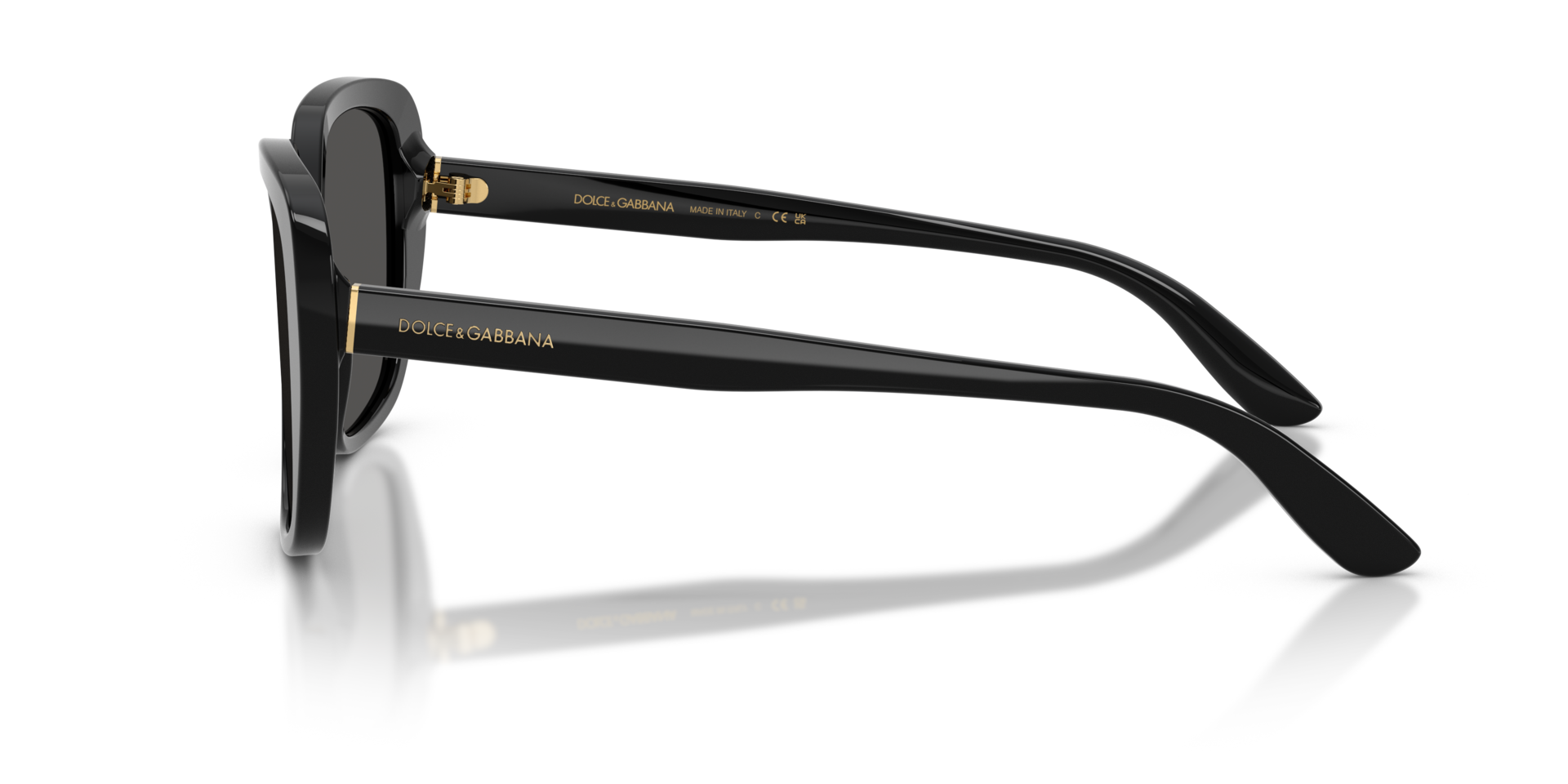 DG4569 Schwarz AcetatSunglass Frames von B24, Seitenansicht