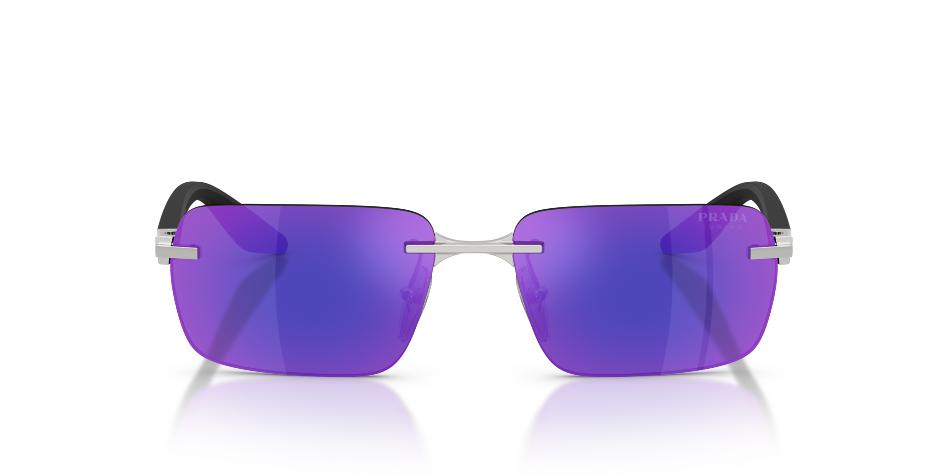 PS C52S Zilver MetaalSunglass Frames van B24, Vooraanzicht