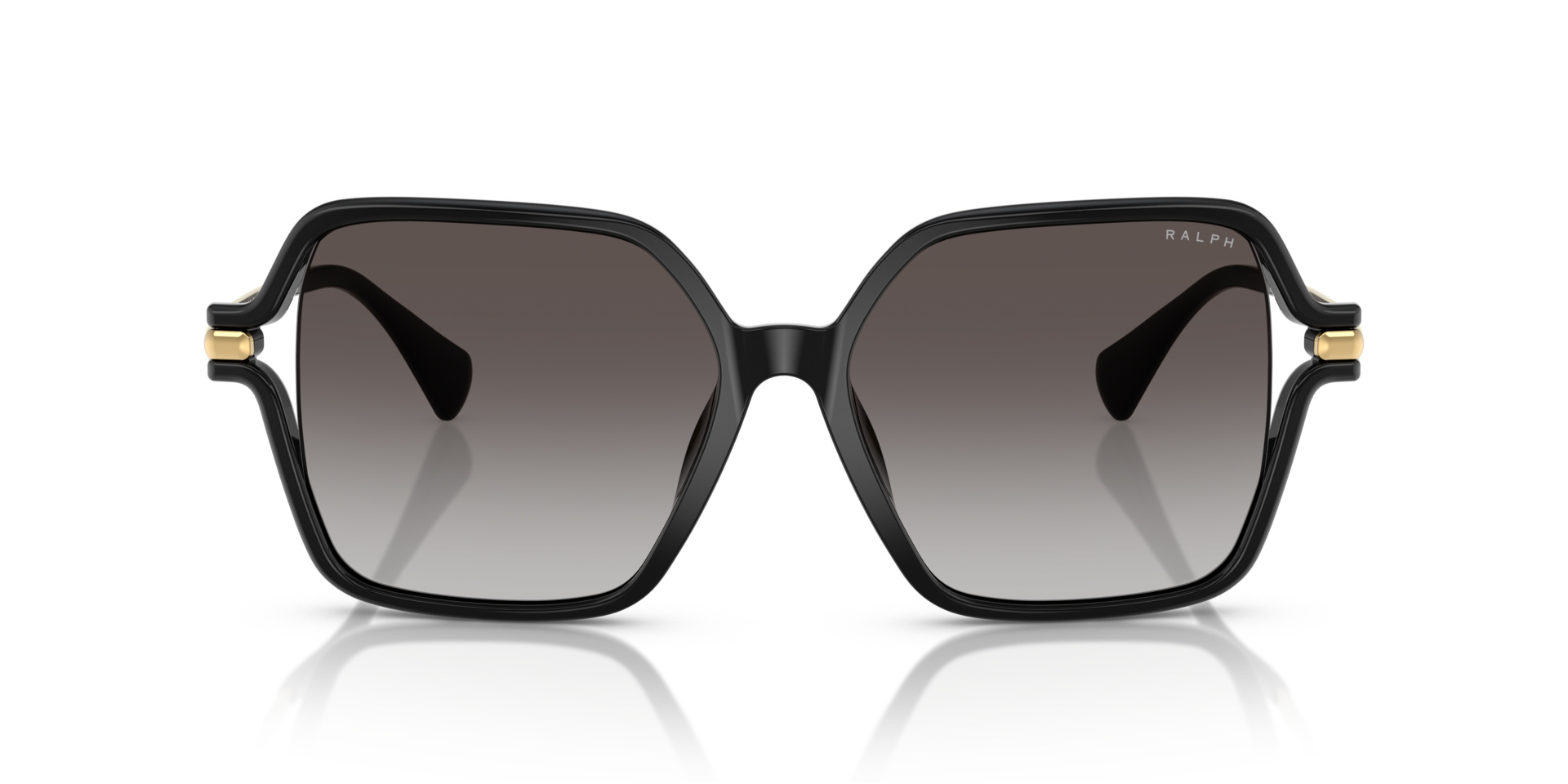 RA5319U Schwarz glänzend KunststoffSunglass Frames von B24, Vorderansicht