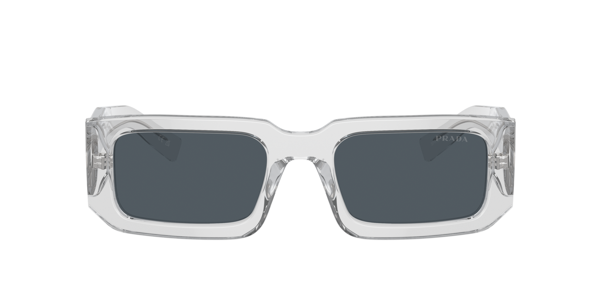PR 06YS Grau transparent AcetatSunglass Frames von B24, mit getönten Gläsern