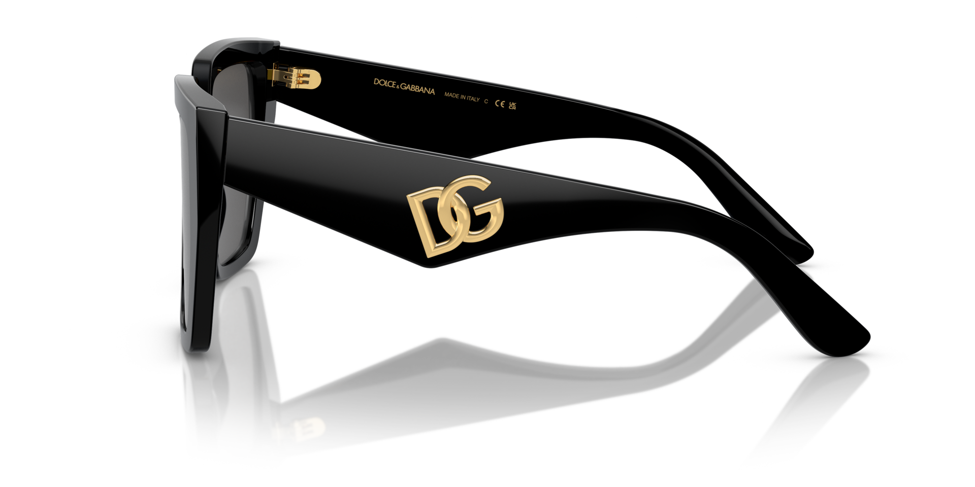 DG4438 Schwarz AcetatSunglass Frames von B24, Seitenansicht