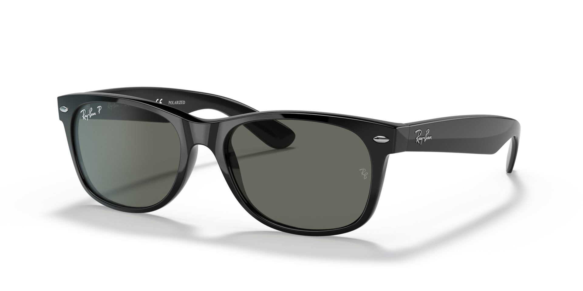 RB2132 Zwart KunststofSunglass Frames van B24, Hoekweergave