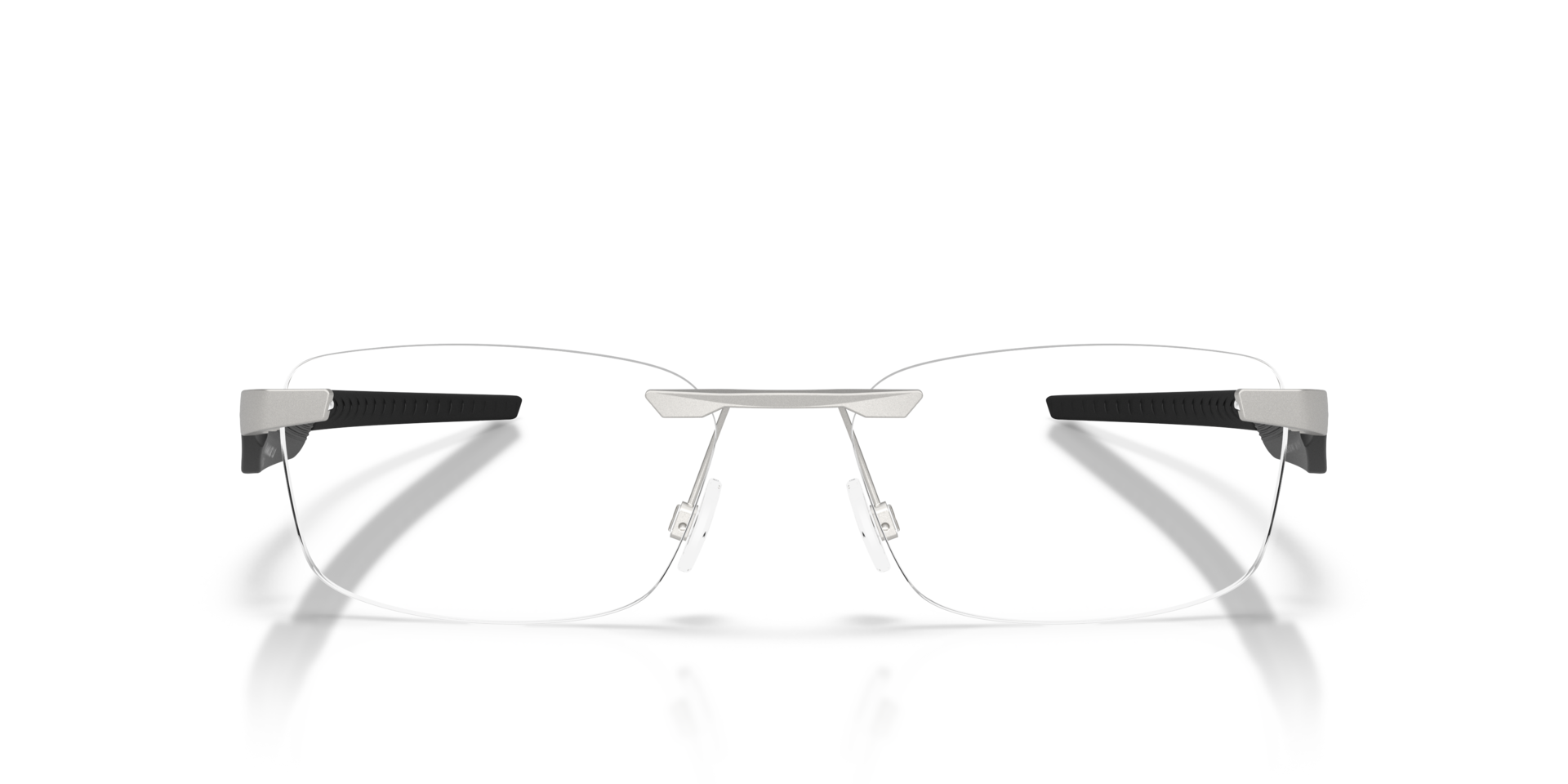 Steakhouse 1.0 Satin Chrome MetallEyeglass Frames von B24, Vorderansicht