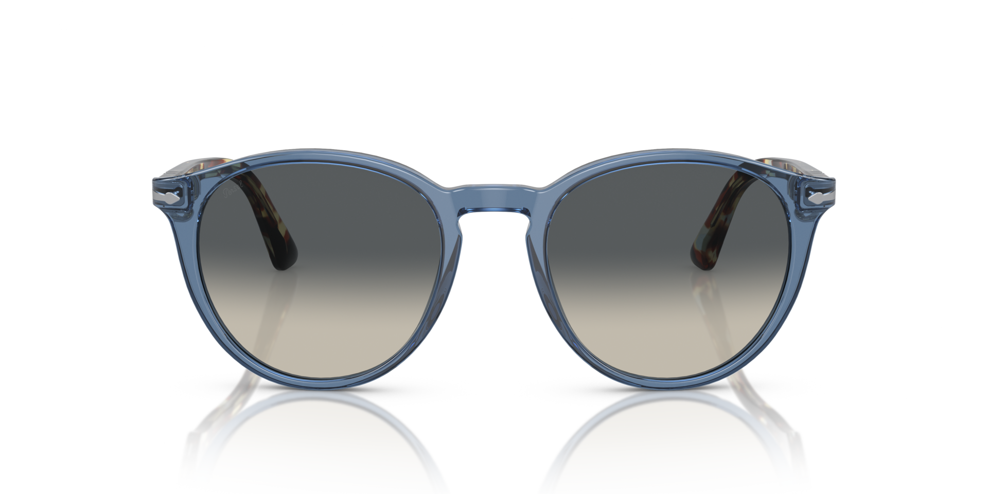 PO3152S Transparant Navy AcetaatSunglass Frames van B24, Vooraanzicht