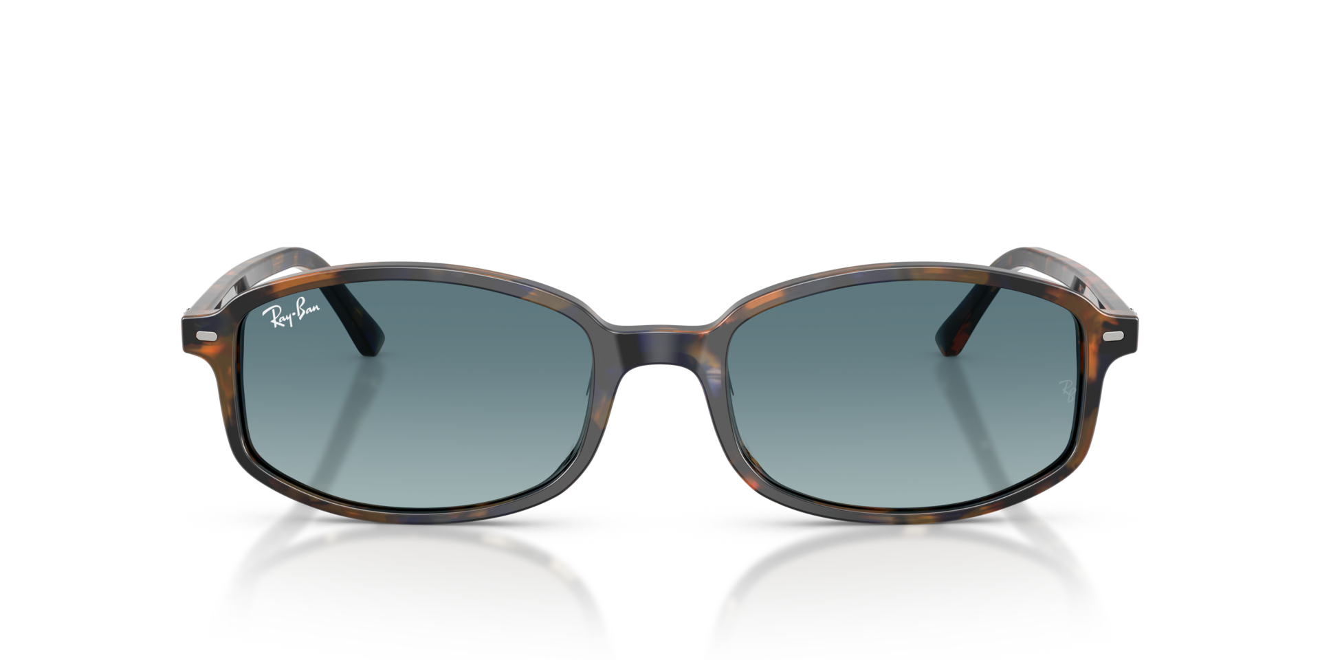 RB2232 Gelb & Blau Havana AcetatSunglass Frames von B24, Vorderansicht