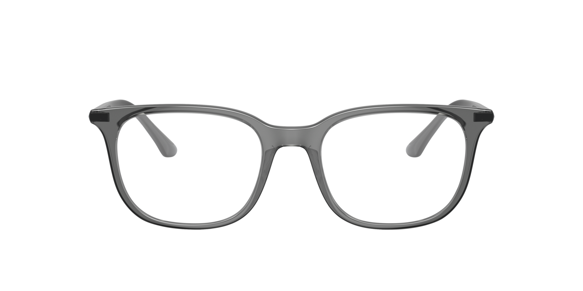 RB7211 Grau transparent KunststoffEyeglass Frames von B24, Vorderansicht