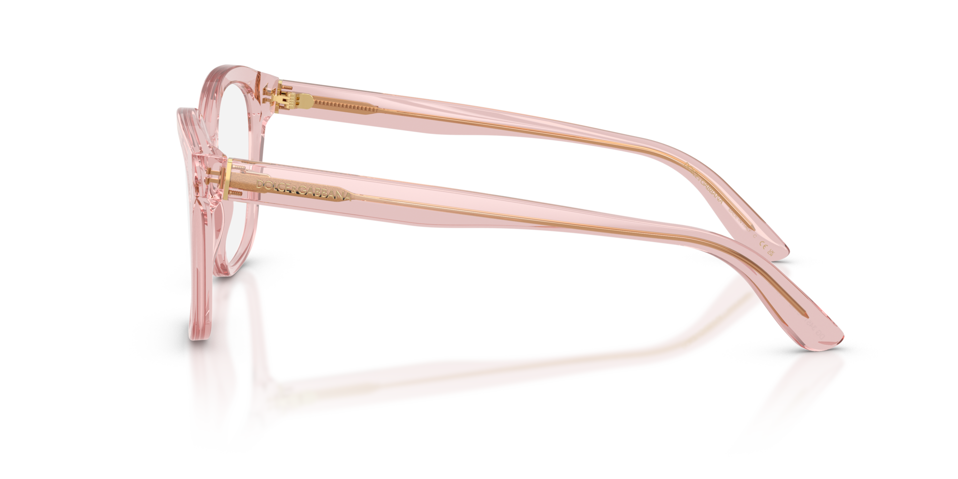 DG3451 Pink transparent AcetatEyeglass Frames von B24, Seitenansicht