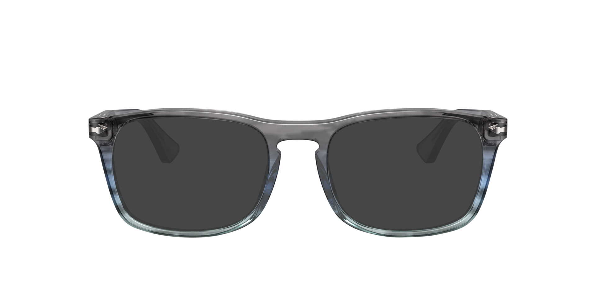 Gestreept grijs gradiënt blauw PO3344V -  Acetate Zonnebrillen
