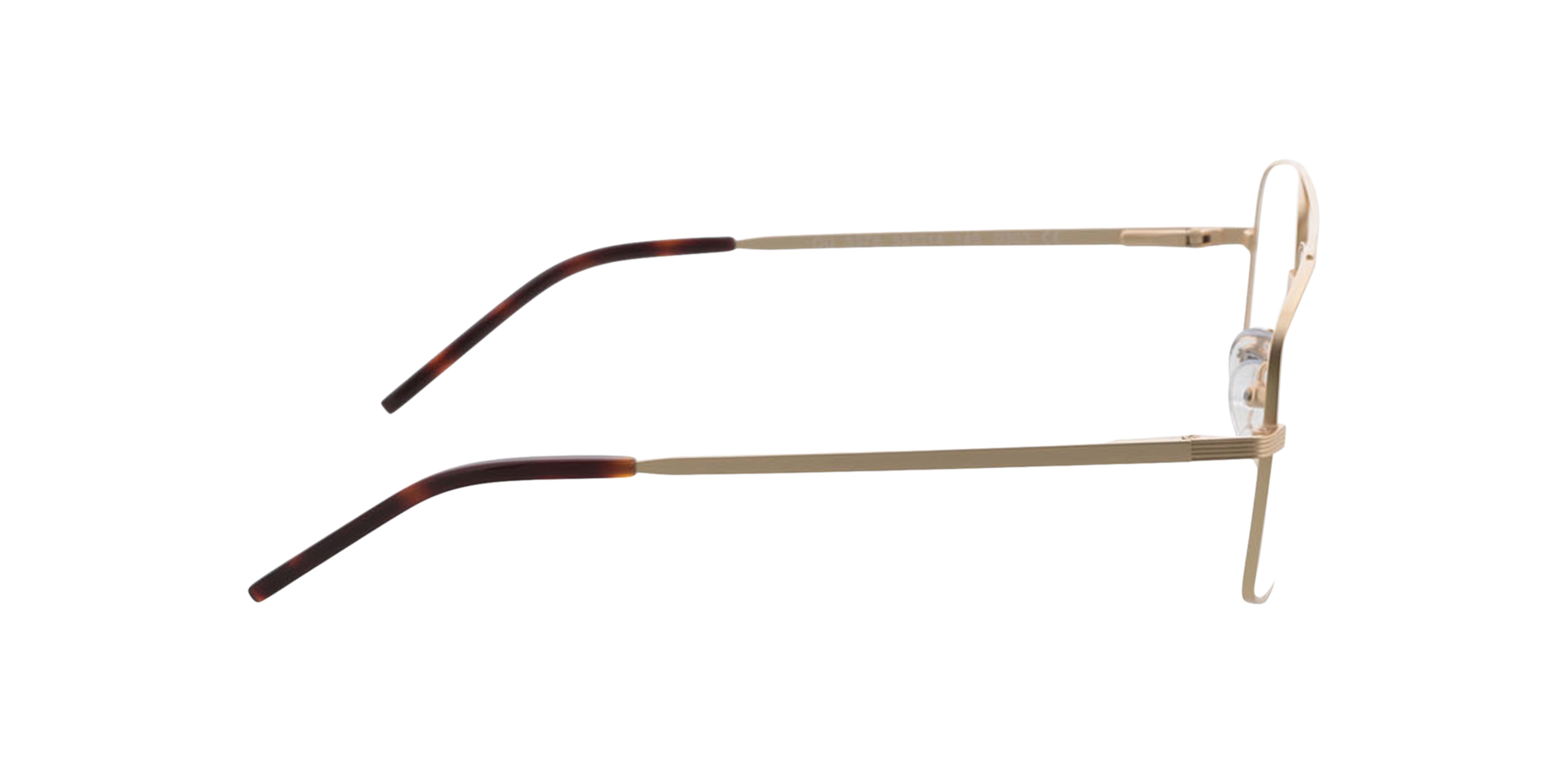 Douglas Matt Gold  &  Havana MetallEyeglass Frames von B24, Seitenansicht