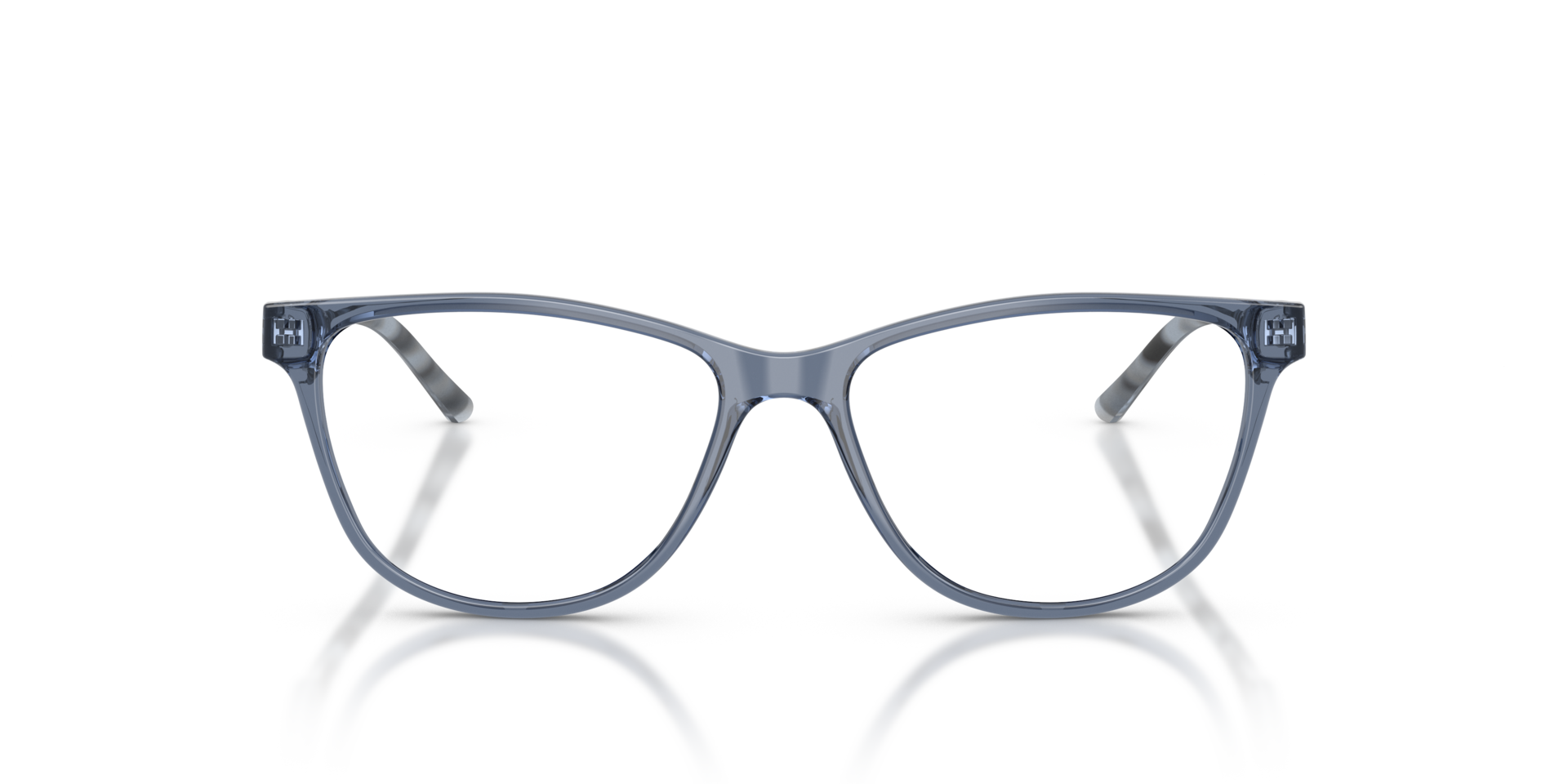 AX3047 Shiny Blue KunststofEyeglass Frames van B24, Vooraanzicht