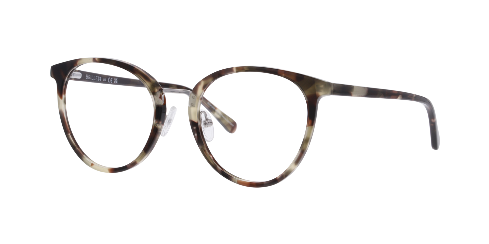 Femke Havana Champaign AcetaatEyeglass Frames van B24, Hoekweergave