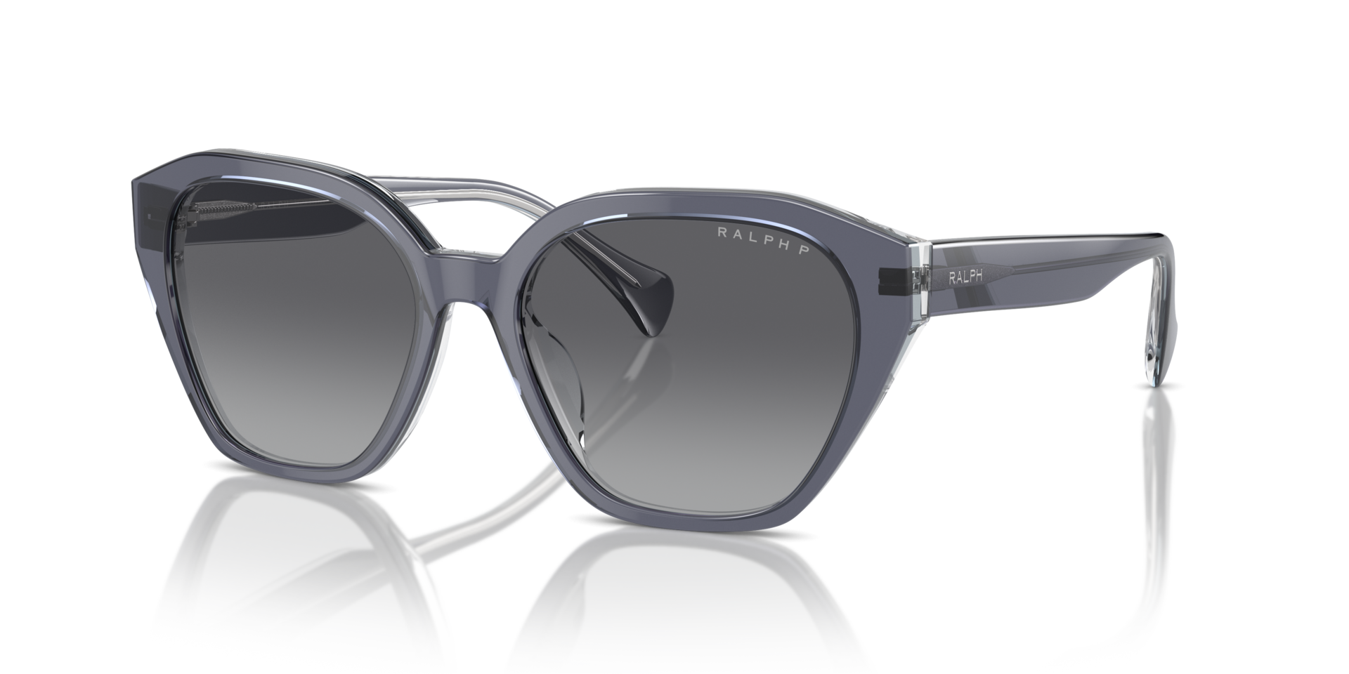RA5315U Transparant grijs AcetaatSunglass Frames van B24, Hoekweergave