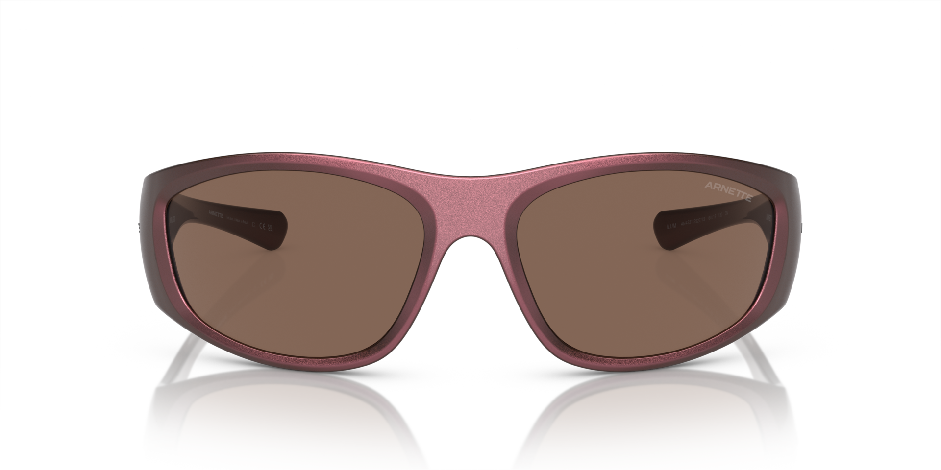 AN4331 Alumina Red KunststoffSunglass Frames von B24, Vorderansicht
