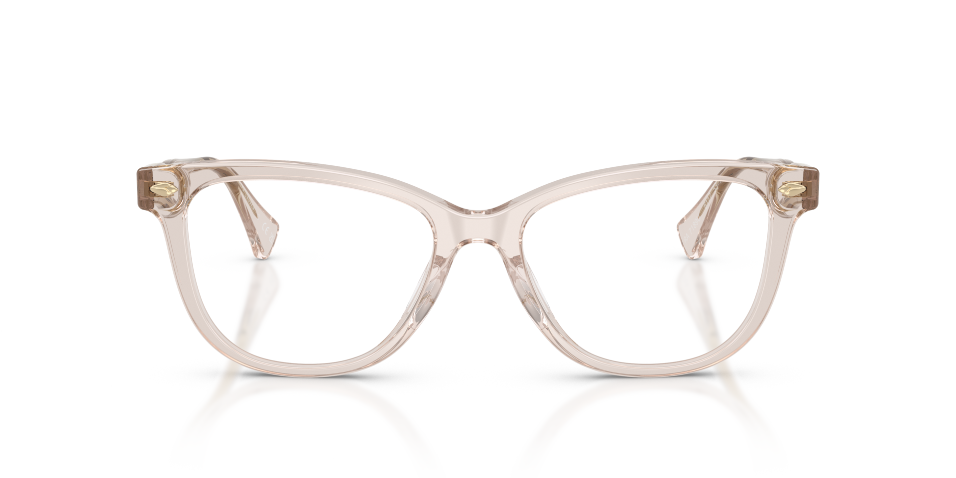 RA7189U Beige Transparent AcetatEyeglass Frames von B24, Vorderansicht