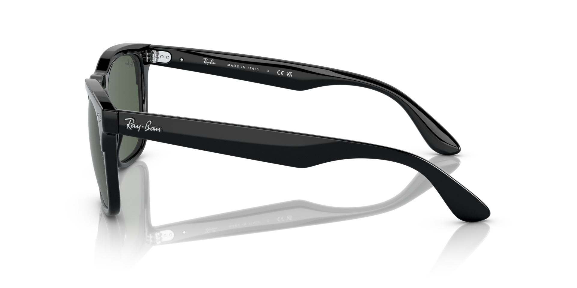RB4487 Zwart KunststofSunglass Frames van B24, Zijaanzicht