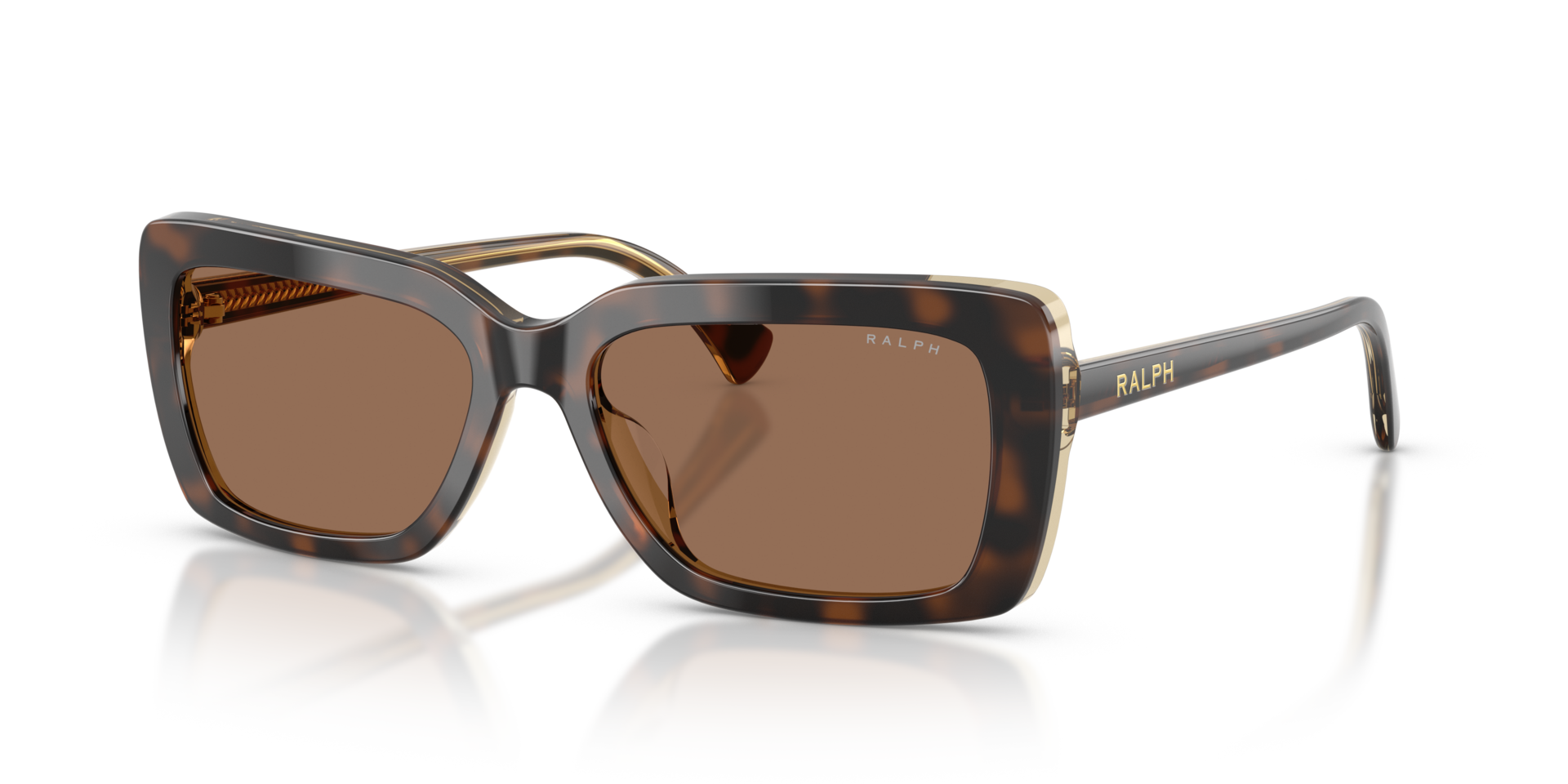 RA5342U Dark Havana On Transparent AcetatSunglass Frames von B24, Dreiviertelansicht