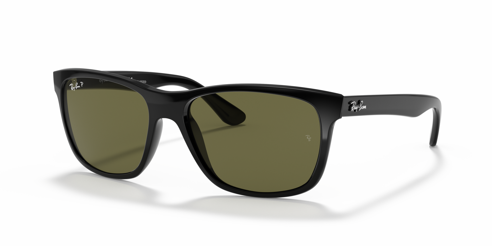 RB4181 Zwart KunststofSunglass Frames van B24, Hoekweergave