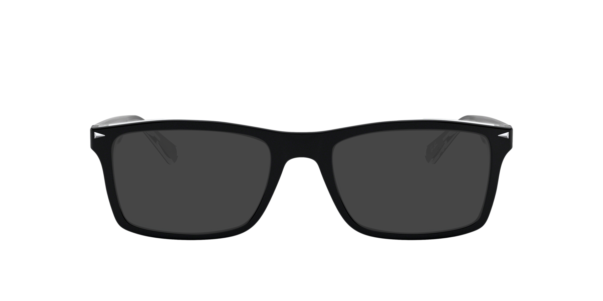 RB5287 Schwarz auf Transparent AcetatEyeglass Frames von B24, mit getönten Gläsern