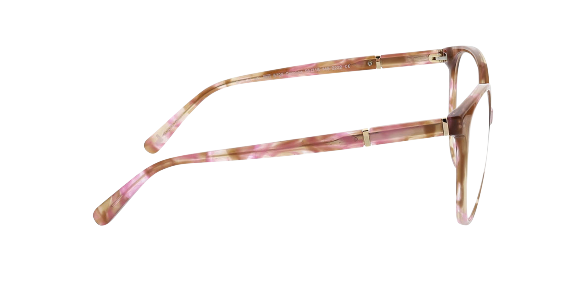 Caroline Roze Havana AcetaatEyeglass Frames van B24, Zijaanzicht