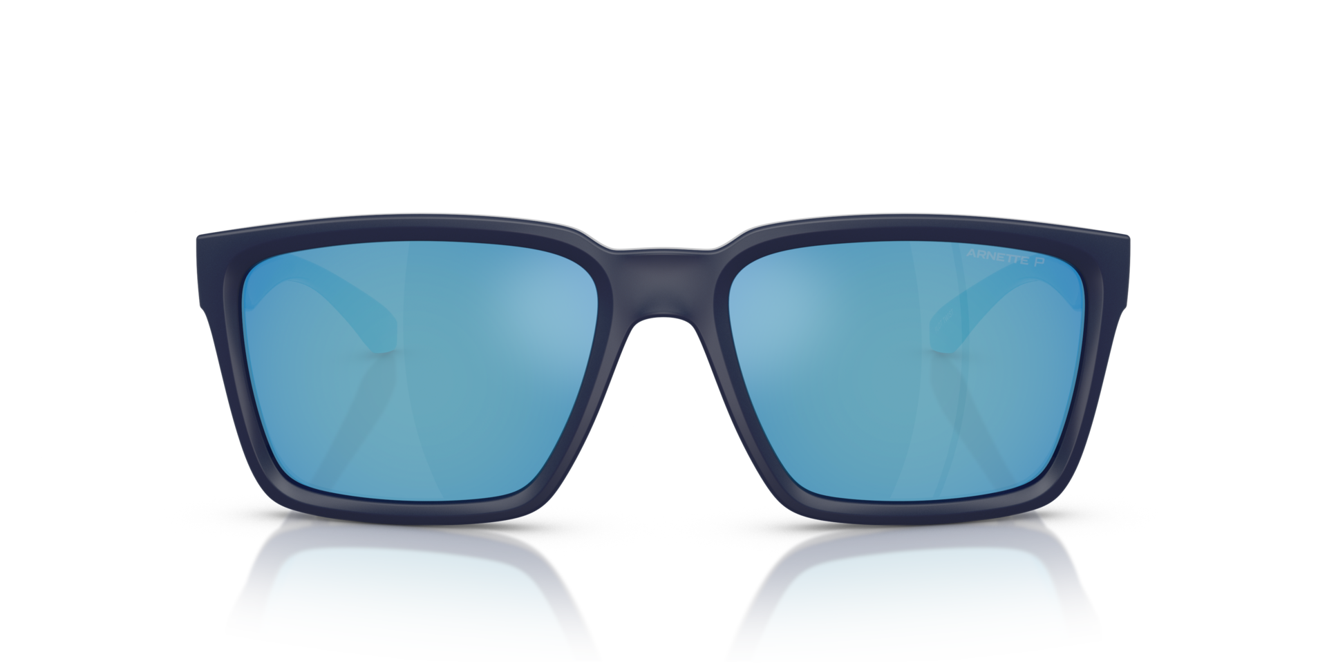 AN4346 Dark Blue Top Matte & Shiny KunststofSunglass Frames van B24, Vooraanzicht
