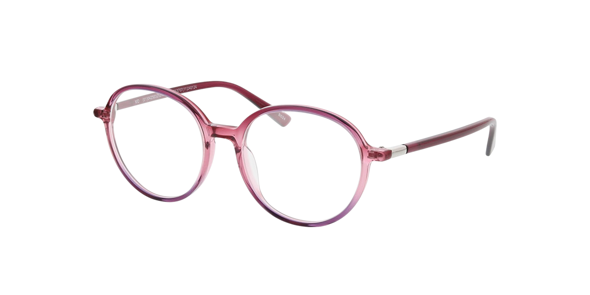 Verona Gradient Dark Pink AcetatEyeglass Frames von B24, Dreiviertelansicht