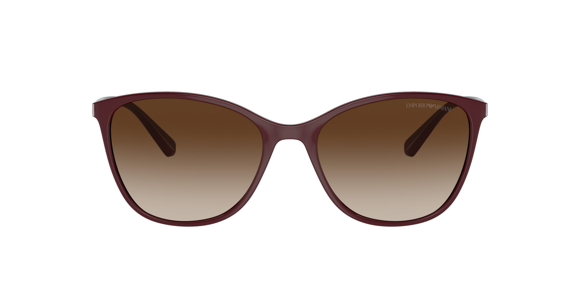 EA4073 Glänzendes Bordeaux KunststoffSunglass Frames von B24, mit getönten Gläsern
