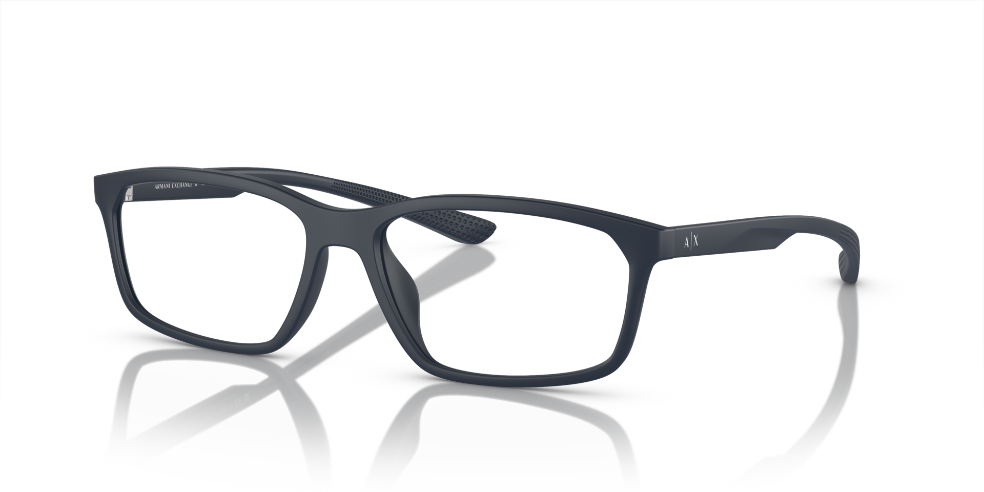 AX3108U Matblauw KunststofEyeglass Frames van B24, Hoekweergave