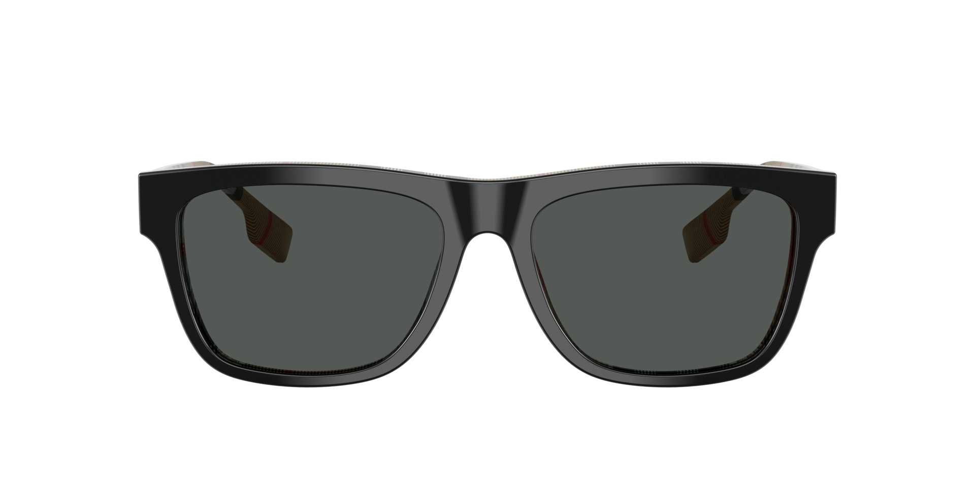 BE4293 Oben Schwarz auf Vintage Karo AcetatSunglass Frames von B24, mit getönten Gläsern