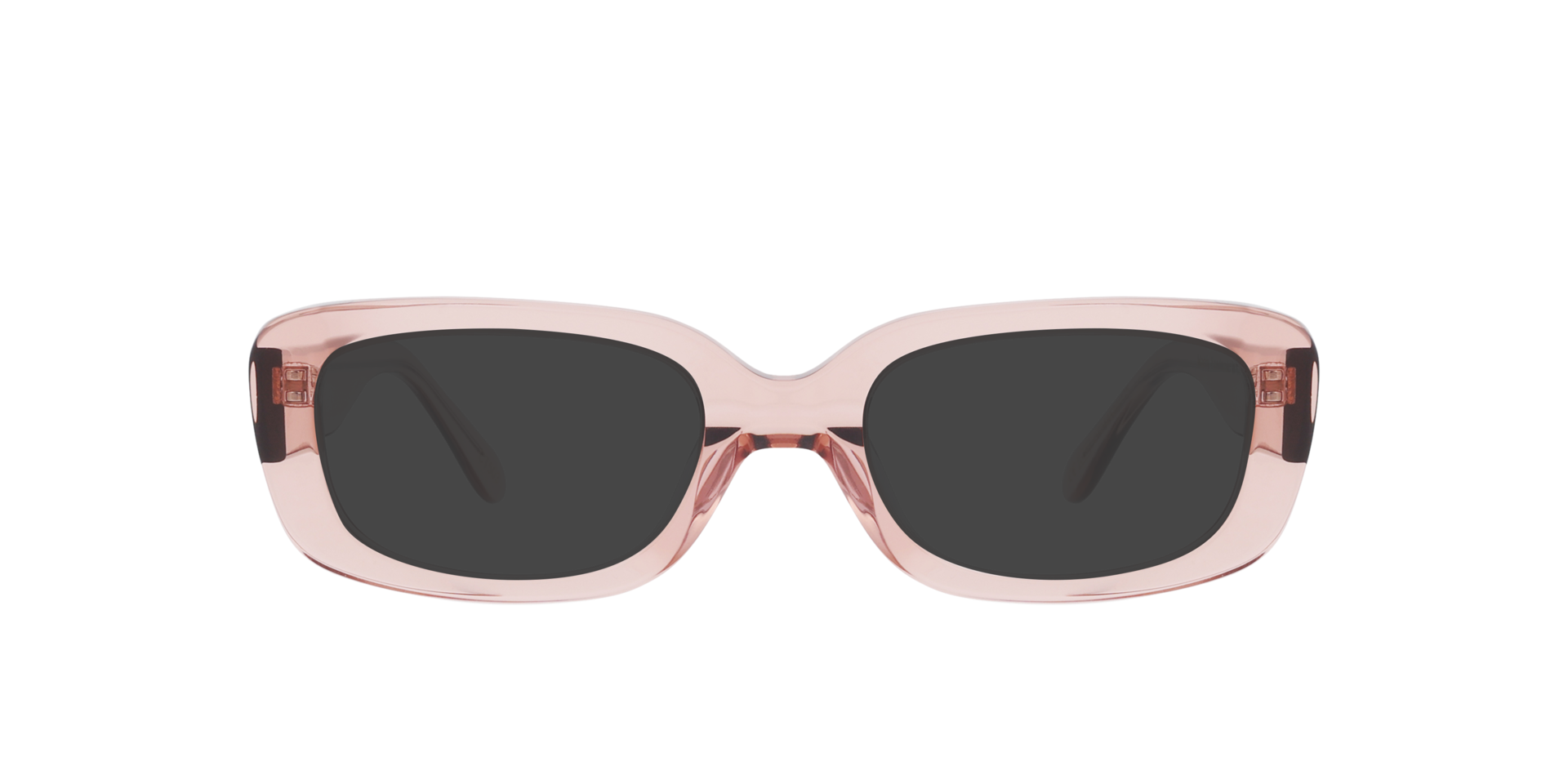 Maddy Crystal Rosewood AcetatEyeglass Frames von B24, mit getönten Gläsern